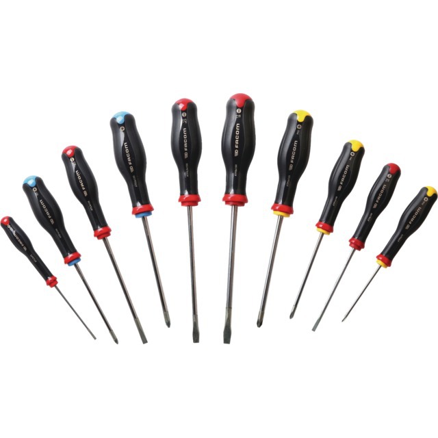 Tournevis Protwist 5 Fente 3 Phillips 2 Pozidriv JEU de 10 référence fournisseur 1911625